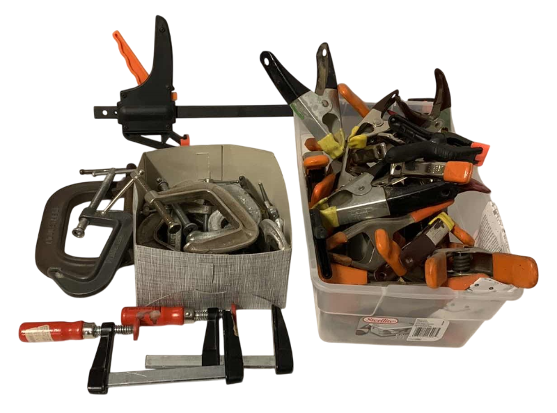 Photo 1 of C CLAMPS AND METAL CLIPS ASSORTED SIZES