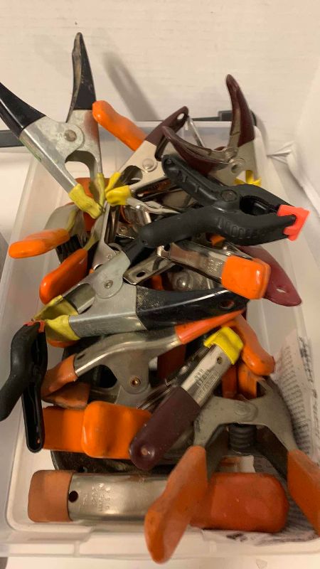Photo 1 of C CLAMPS AND METAL CLIPS ASSORTED SIZES