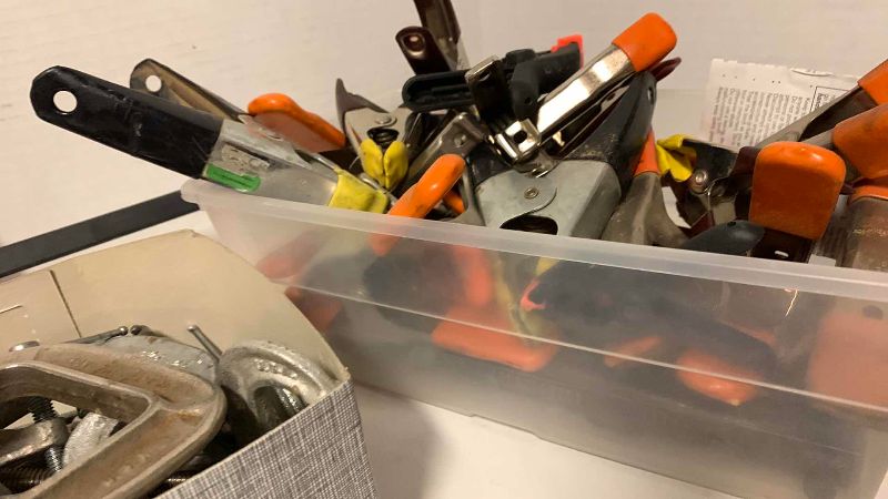 Photo 1 of C CLAMPS AND METAL CLIPS ASSORTED SIZES