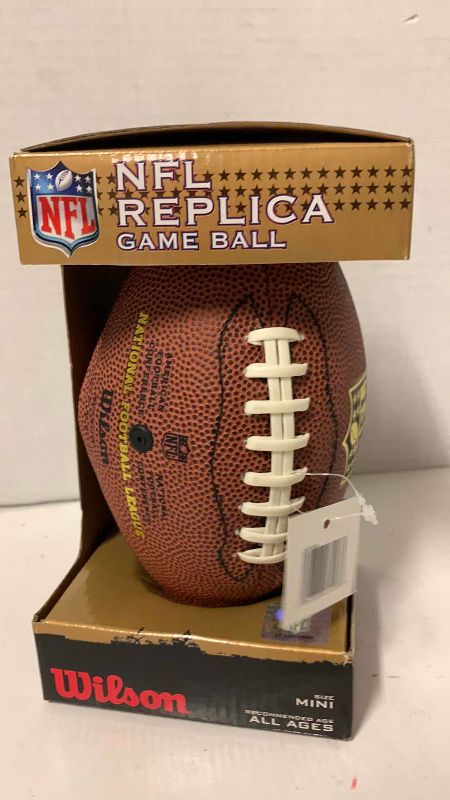 Photo 1 of NFL FOOTBALL REPLICA MINI GAME BALL