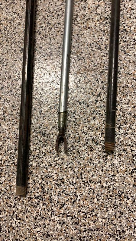 Photo 1 of 2-EXTRA LONG CLAMPS AND A WATER VALVE TURN OFF POLE