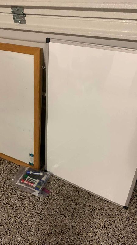 Photo 1 of 2-WHITEBOARDS AND MARKERS