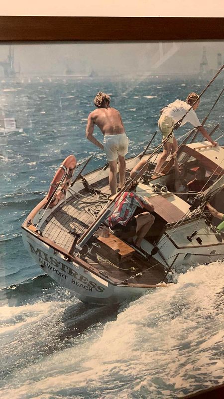 Photo 1 of MISTRESS SAILBOAT FRAMED PHOTOGRAPH 63” X 43”