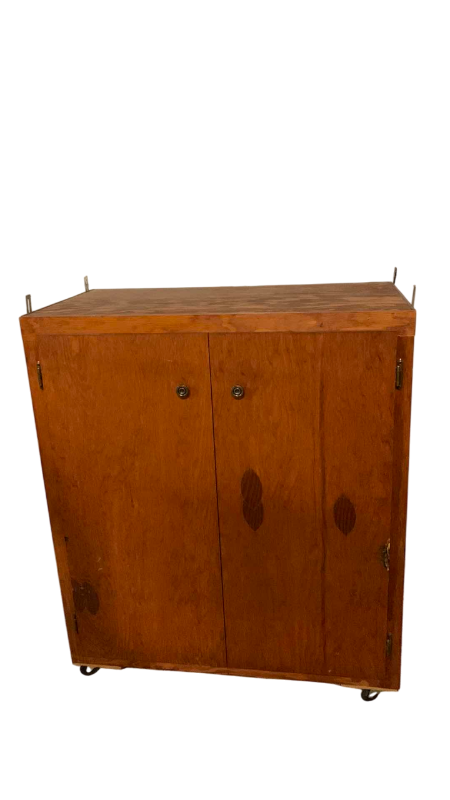 Photo 1 of WOODEN CABINET WITH SHELVES 34” X 18” H 31”