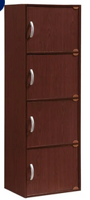 Photo 1 of HODEDAH 4 SHELF, 4 DOOR BOOKCASE IN MAHOGANY MODEL HID 4-D MOP 