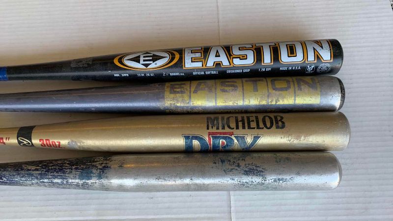 Photo 1 of 4-SOFTBALL BATS EASTON