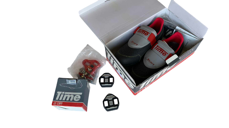 Photo 1 of TIME TWT PROFESSIONAL BICYCLE RACING SHOE SIZE 9 MADE IN FRANCE