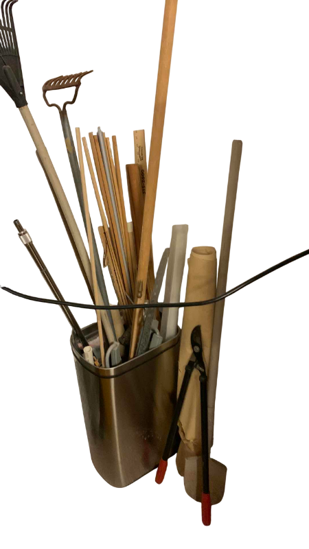 Photo 1 of WOOD DOWEL’S AND GARDEN TOOLS