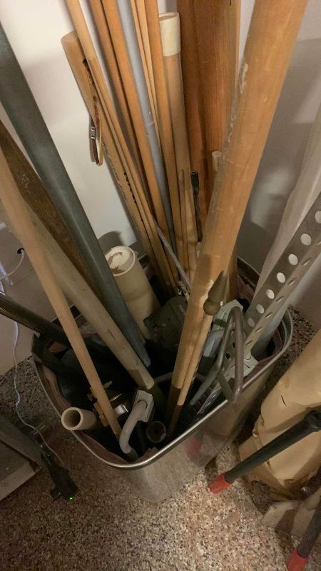 Photo 1 of WOOD DOWEL’S AND GARDEN TOOLS