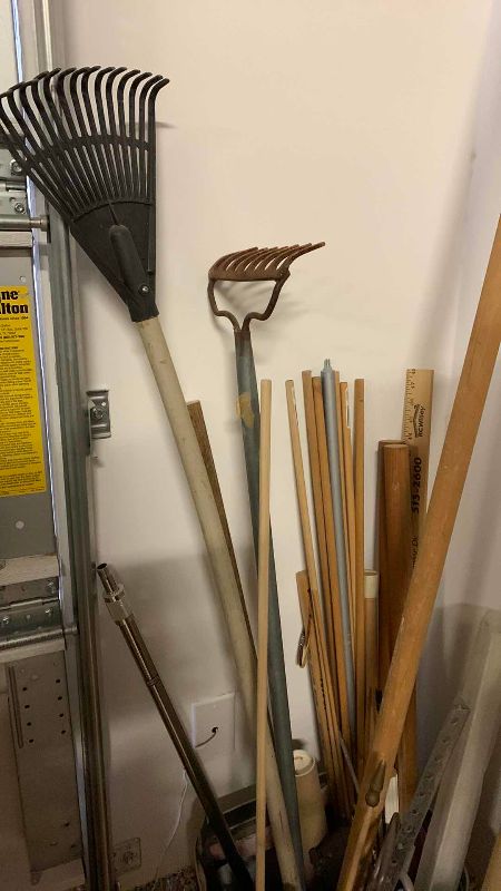 Photo 1 of WOOD DOWEL’S AND GARDEN TOOLS