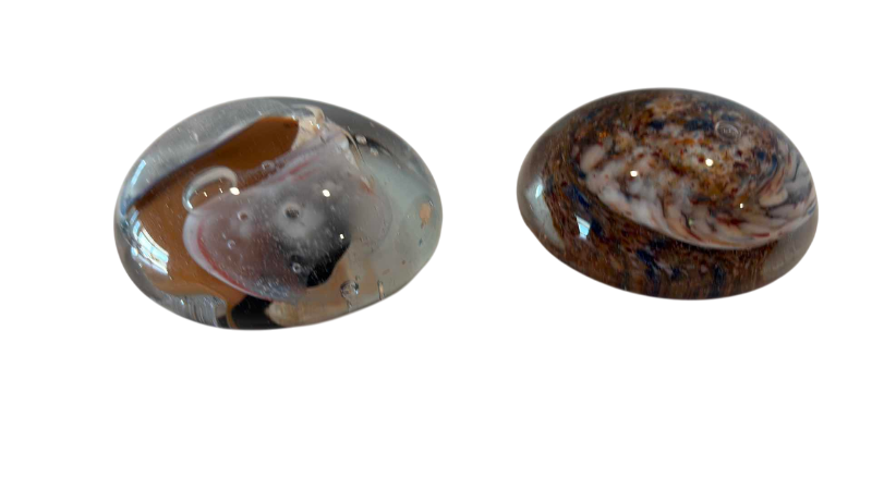Photo 1 of 2-GLASS PAPER WEIGHTS
