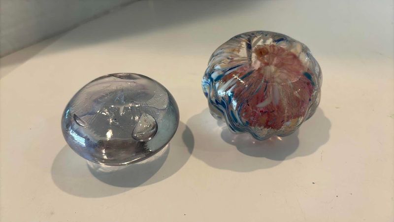 Photo 1 of 2-GLASS PAPER WEIGHTS