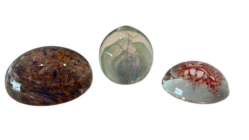 Photo 1 of 3-GLASS PAPER WEIGHTS