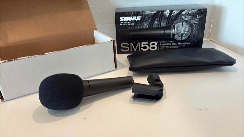 Photo 1 of SHURE SM58 DYNAMIC MICROPHONE