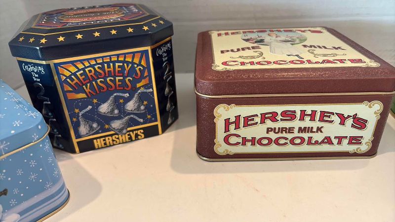 Photo 1 of ASSORTED TIN CONTAINERS