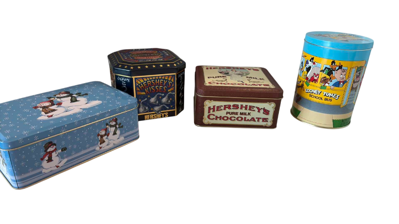 Photo 1 of ASSORTED TIN CONTAINERS