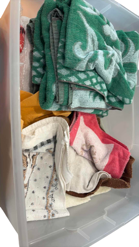 Photo 1 of ASSORTED BIN OF TOWELS