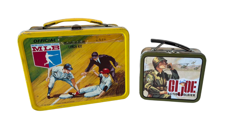 Photo 1 of VINTAGE LUNCH BOXES G.I. JOE AND MLB BASEBALL 