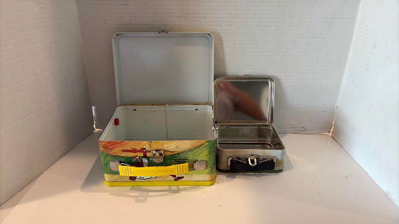 Photo 1 of VINTAGE LUNCH BOXES G.I. JOE AND MLB BASEBALL 