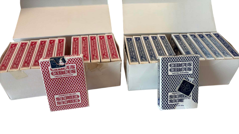 Photo 1 of 2-LAS VEGAS CASINO CIRCUS CIRCUS BOXES OF CARDS