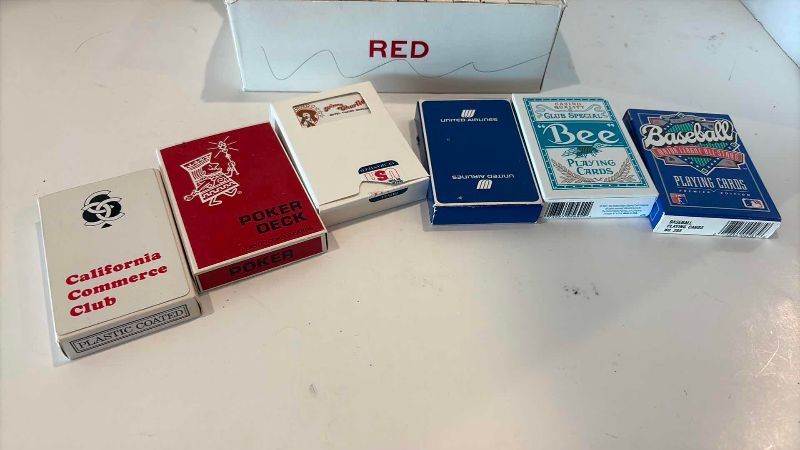 Photo 1 of ASSORTED LAS VEGAS CASINO CARDS AND A BOX FROM CIRCUS CIRCUS