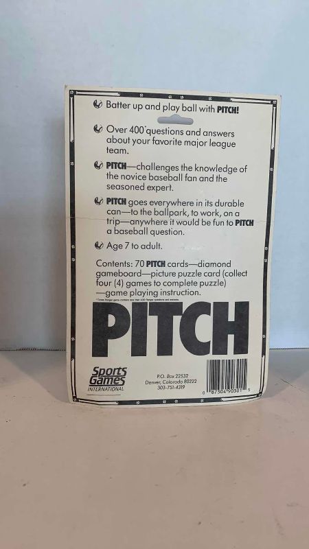 Photo 1 of MLB BASEBALL LOS ANGELES DODGERS PITCH CARD GAME