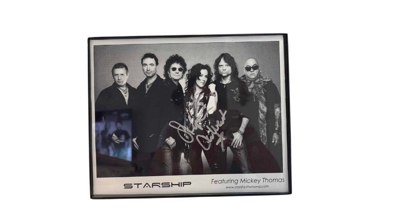 Photo 1 of AUTOGRAPHED STARSHIP ROCK BAND PHOTO 8” X 10”