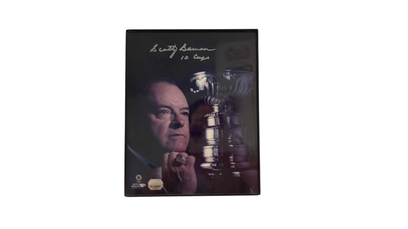 Photo 1 of AUTOGRAPHED SCOTTY BOWMAN PHOTO 8” X 10”