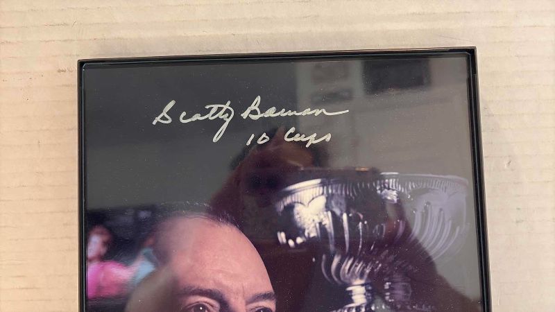 Photo 1 of AUTOGRAPHED SCOTTY BOWMAN PHOTO 8” X 10”