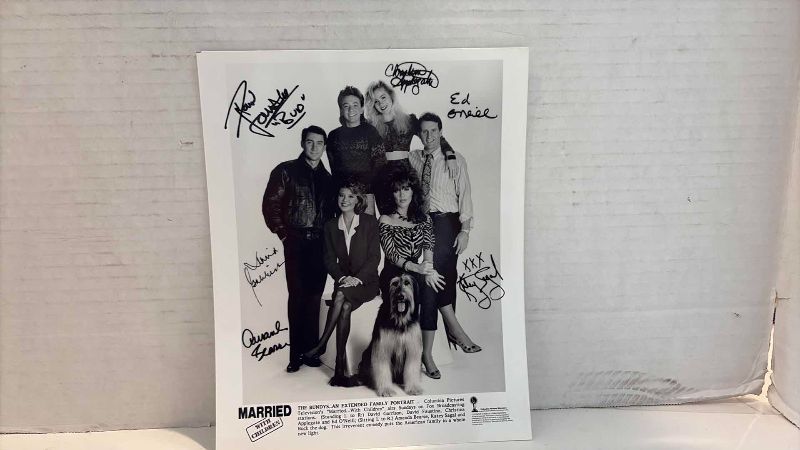 Photo 1 of AUTOGRAPHED MARRIED WITH CHILDREN CAST PHOTO 8” X 10”