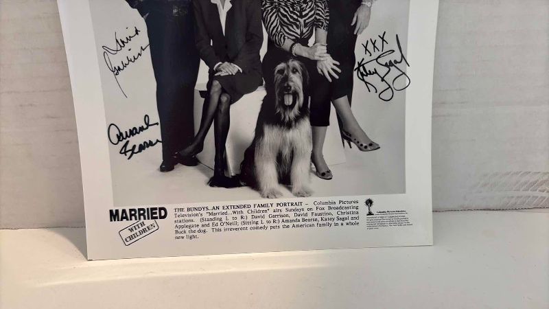 Photo 1 of AUTOGRAPHED MARRIED WITH CHILDREN CAST PHOTO 8” X 10”