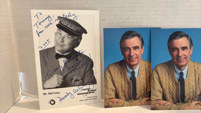 Photo 1 of ASSORTED MR ROGERS SIGNED PHOTOGRAPHS