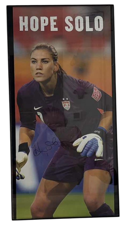 Photo 1 of AUTOGRAPHED UNITED STATES WOMEN'S SOCCER TEAM HOPE SOLO PICTURE