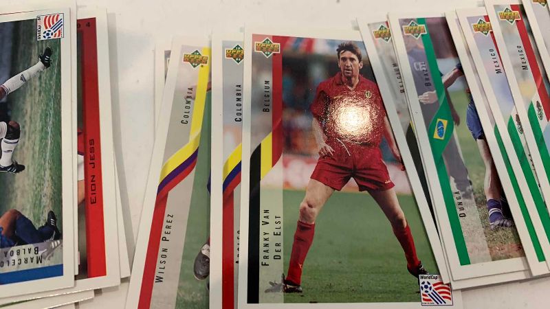 Photo 1 of VINTAGE MEN AND WOMEN SOCCER CARDS