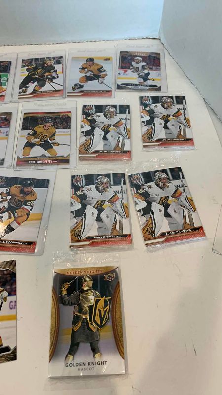 Photo 1 of NHL HOCKEY GOLDEN KNIGHTS CARDS