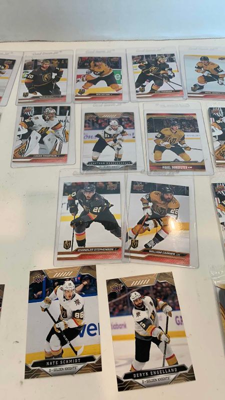Photo 1 of NHL HOCKEY GOLDEN KNIGHTS CARDS