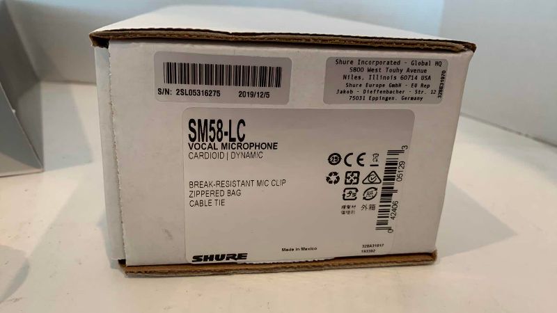 Photo 1 of SHURE SM58 MICROPHONE