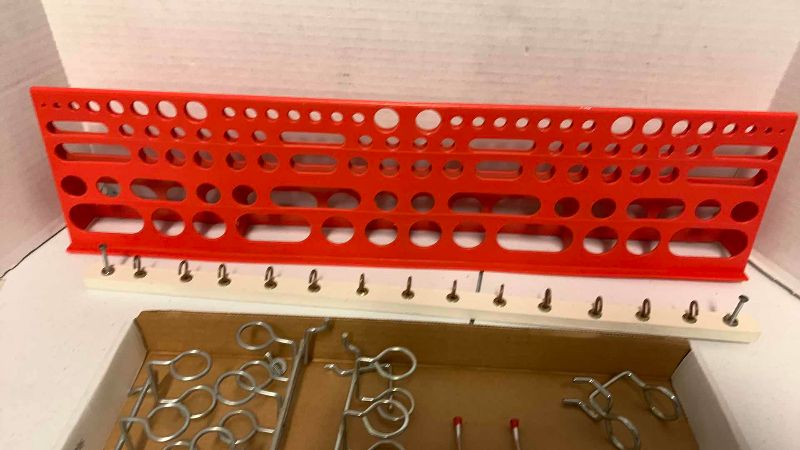 Photo 1 of WORK BENCH PEG BOARD HOOKS AND ORGANIZER