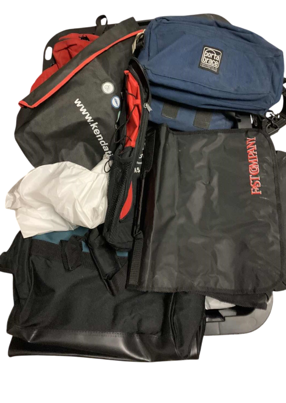 Photo 1 of TOTE OF BACKPACKS AND BAGS