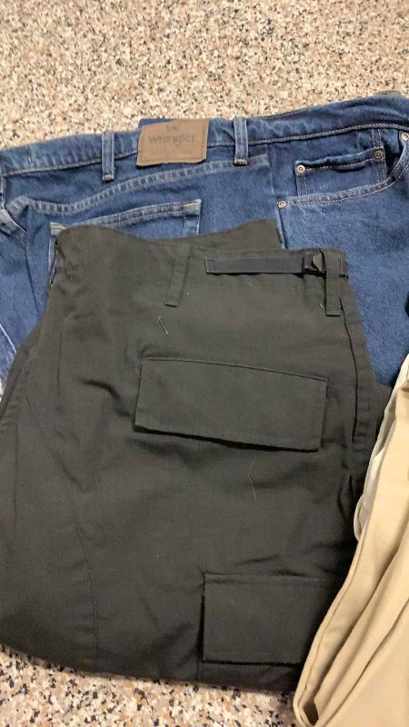 Photo 1 of MENS JEAN AND CARGO PANTS SIZE 42-44