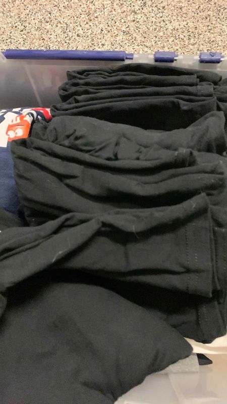 Photo 1 of CONTAINER OF MENS TSHIRTS AND SWEAT SHIRTS XXL