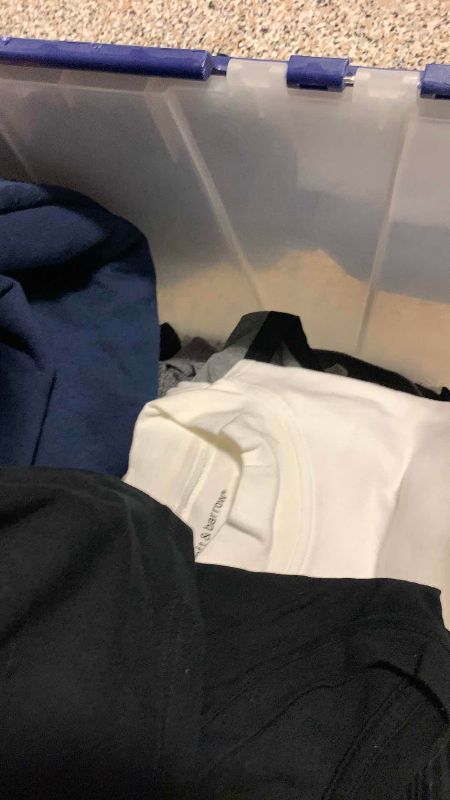 Photo 1 of CONTAINER OF MENS TSHIRTS AND SWEAT SHIRTS XXL