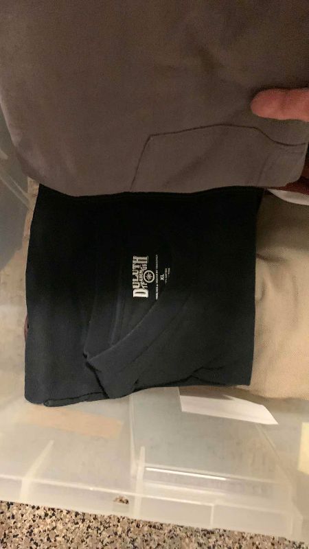 Photo 1 of TUB OF ASSORTED MENS SHIRTS