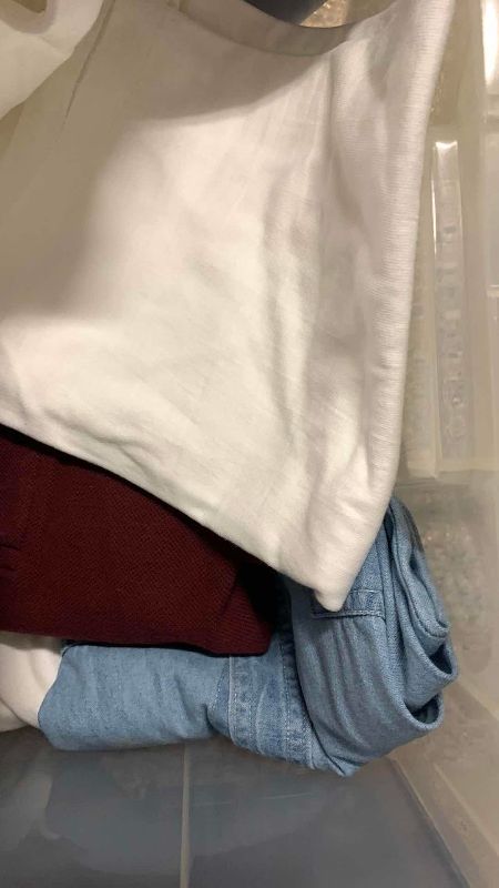Photo 1 of TUB OF ASSORTED MENS SHIRTS