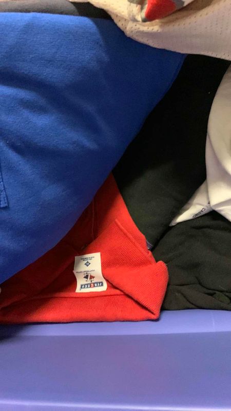 Photo 1 of TUB OF MENS JERSEYS AND SHIRTS XXL