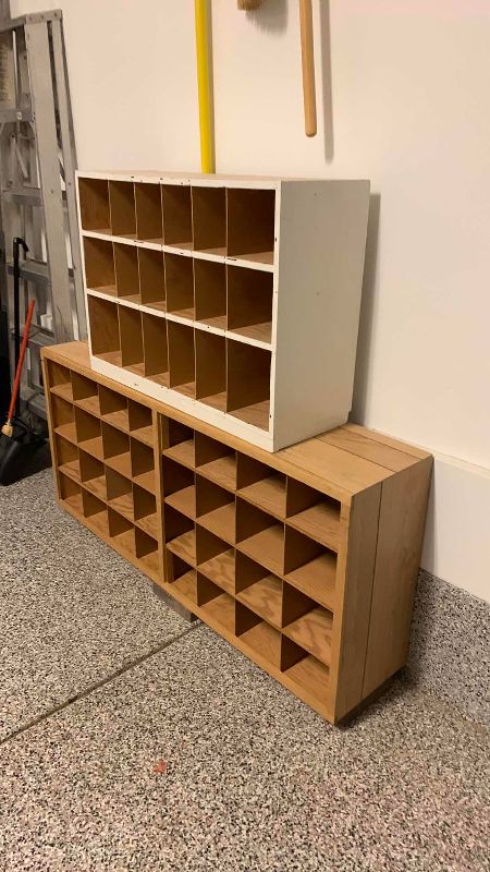 Photo 1 of 2-SHOE RACKS LARGEST IS 58” X 28”