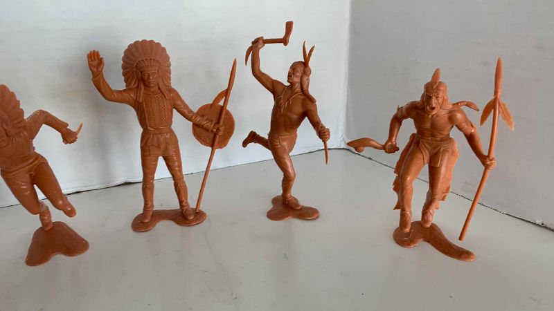 Photo 1 of 6-VINTAGE 1960’S LOUIS MARX AMERICAN INDIANS