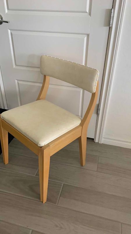 Photo 1 of MODERNIST NAIL HEAD TRIM VINTAGE CHAIR AND 2-RISERS