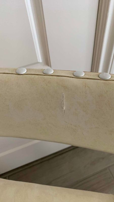 Photo 1 of MODERNIST NAIL HEAD TRIM VINTAGE CHAIR AND 2-RISERS