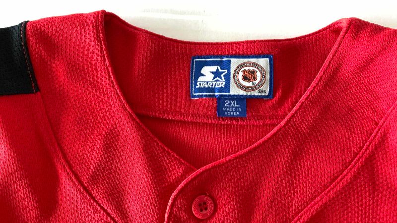 Photo 1 of NHL HOCKEY DETROIT RED WINGS BASEBALL JERSEY XXL